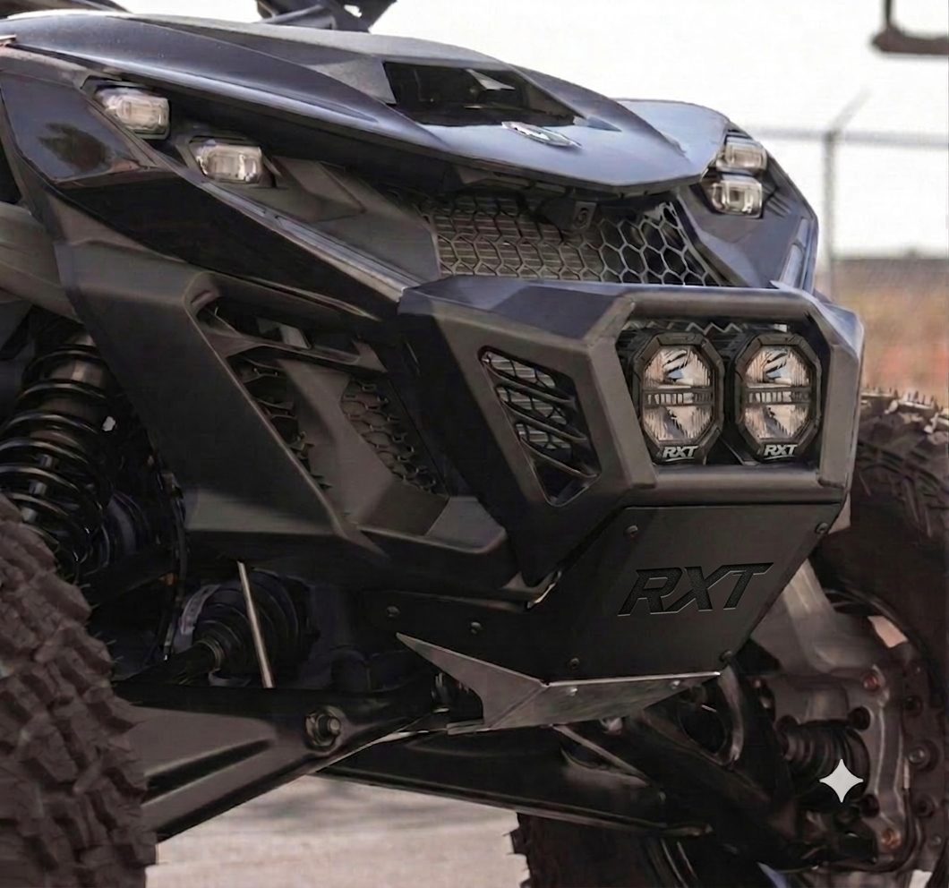 RXT off-road bumper armor on a rig