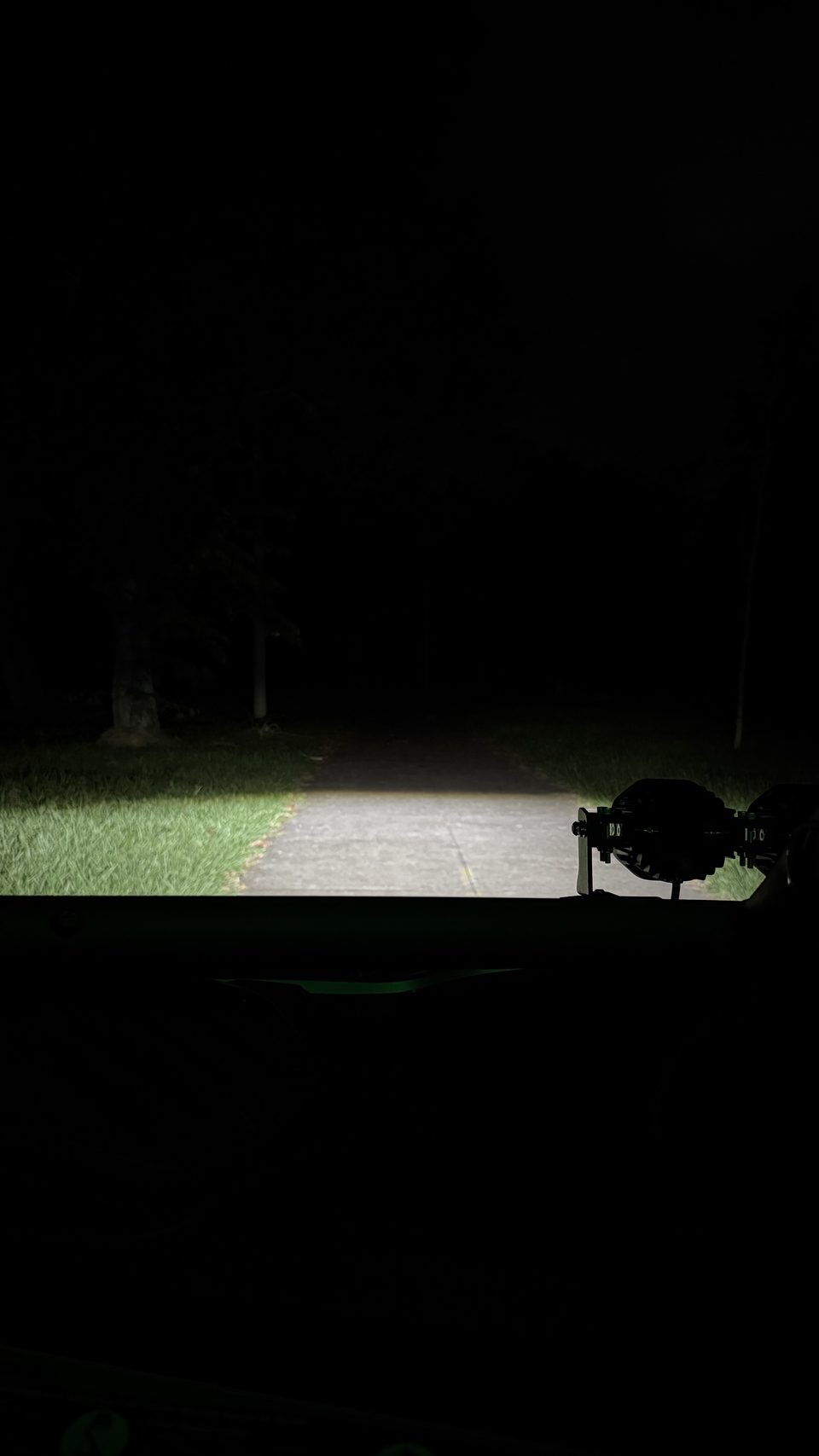 Stock UTV lighting at night